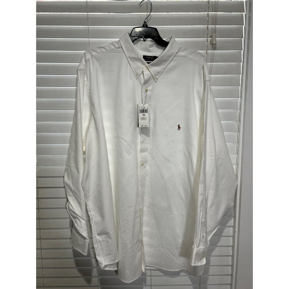 Polo Ralph Lauren Performance Iconic Oxford Shirt Long Sleeve Button Up Shirt - - Picture 2 of 4